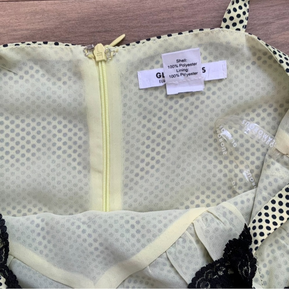 Glamorous Yellow and Black Polka Dot Maxi Dress - Picture 6 of 8